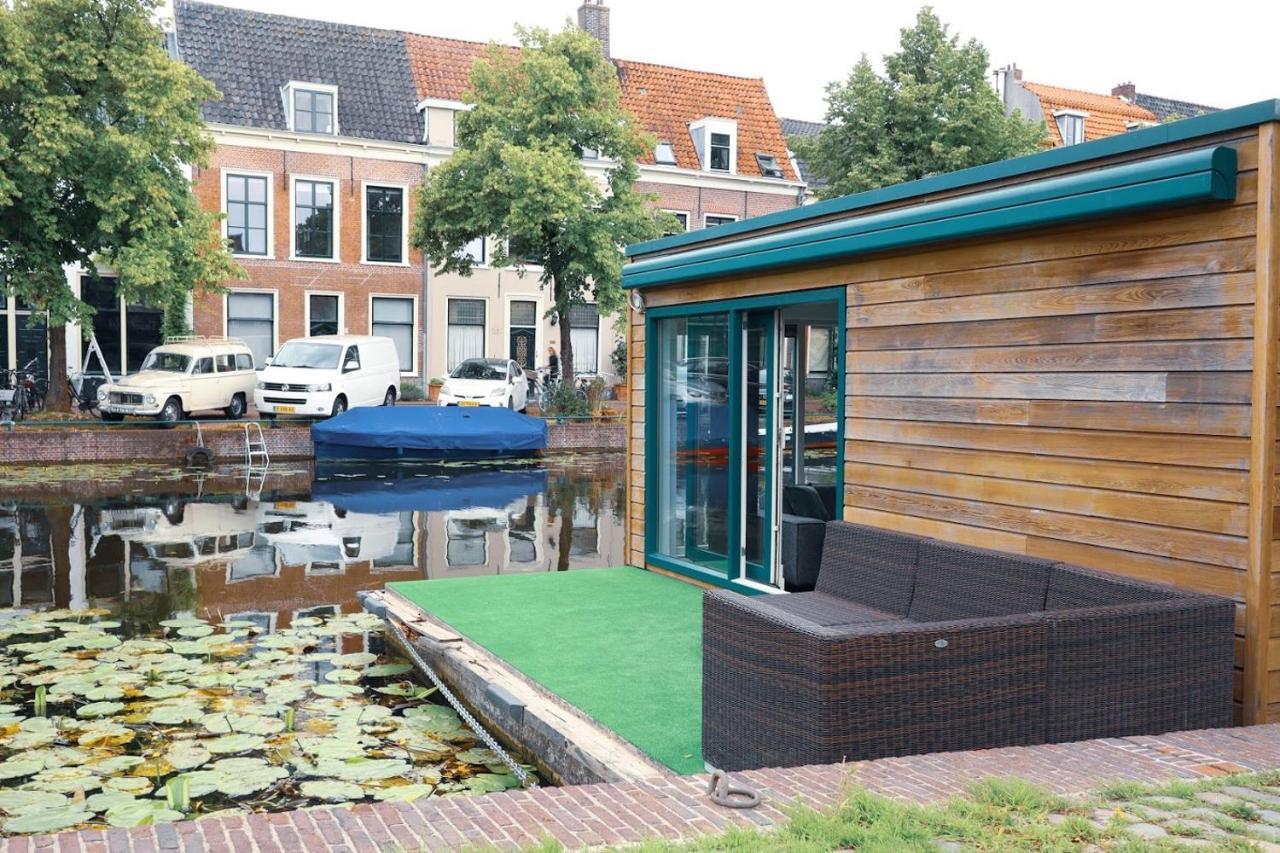 Beautiful Houseboat In The Centre Of Leiden ライデン エクステリア 写真